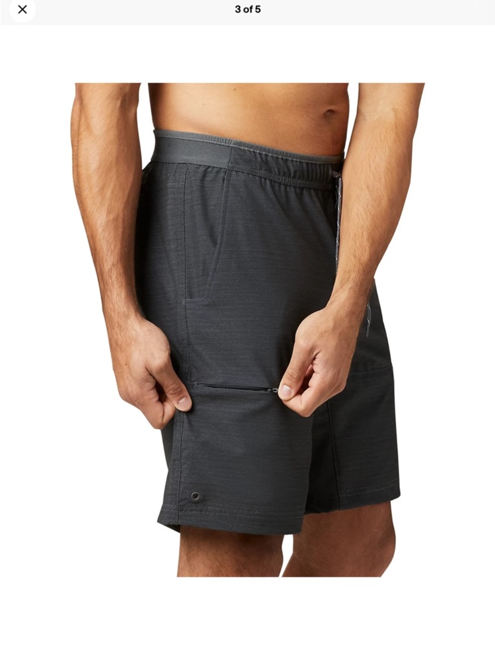Columbia Men's 9" Twisted Creek Hiking Short in Shark Heather - SZ 3X Outdoors - Picture 3 of 14
